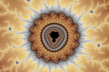mandelbrot fractal image named Chocolate cake