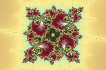 mandelbrot fractal image named Christmastime