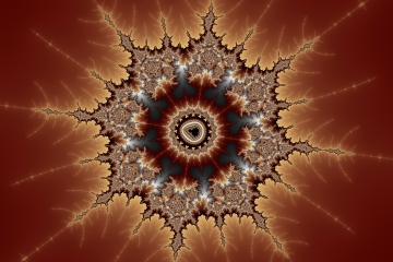mandelbrot fractal image named Coffee color