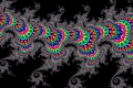Mandelbrot fractal image Color light