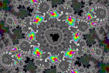 mandelbrot fractal image named Color night