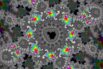 Mandelbrot fractal image named Color night by Tanta mandelbrot fractal image named Color night