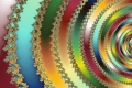 Mandelbrot fractal image Color propagation