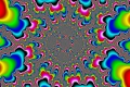 Mandelbrot fractal image color rays.