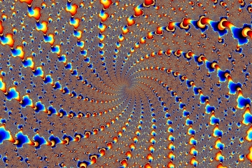 mandelbrot fractal image named Color spiral 2