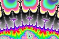 Mandelbrot fractal image Colored clouds