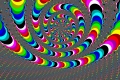 Mandelbrot fractal image Colored curve