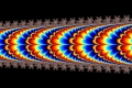 Mandelbrot fractal image Colorful tube