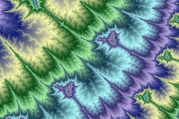 mandelbrot fractal image named Colour Spears