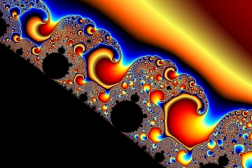mandelbrot fractal image named Cosmic show