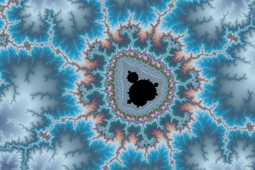 mandelbrot fractal image named crystal fire