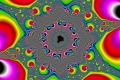 Mandelbrot fractal image Curlique-16Color