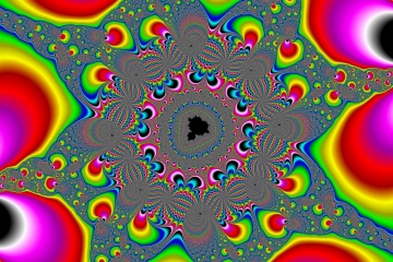 mandelbrot fractal image named Curlique-16Color