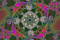 Mandelbrot fractal image Dark background