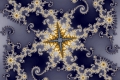 Mandelbrot fractal image dark split