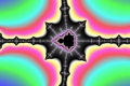 Mandelbrot fractal image dark star