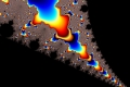 Mandelbrot fractal image Dark waters