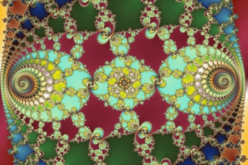 mandelbrot fractal image named Decorative