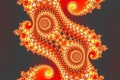Mandelbrot fractal image Double orange