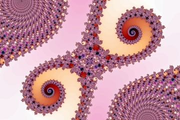 mandelbrot fractal image named Double spiral I