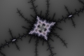 Mandelbrot fractal image dye black