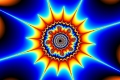 Mandelbrot fractal image Electric colors