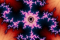 Mandelbrot fractal image Electric pink