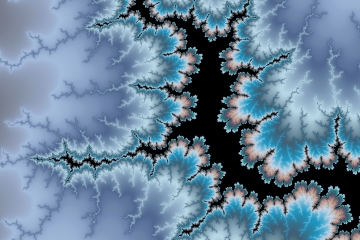 mandelbrot fractal image named Electric Shards