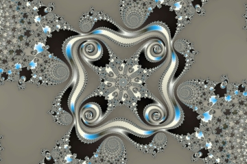 mandelbrot fractal image named Elegant black