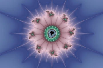 Mandelbrot fractal image named Evening flower by Tanta mandelbrot fractal image named Evening flower