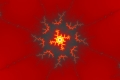 Mandelbrot fractal image explosive sun