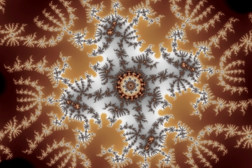 mandelbrot fractal image named eye in cross