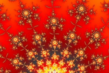 mandelbrot fractal image named Fiesta del fuego