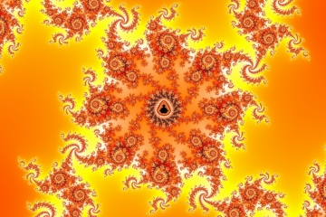mandelbrot fractal image named Fire art.