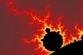 Mandelbrot fractal image Fire Lightening 