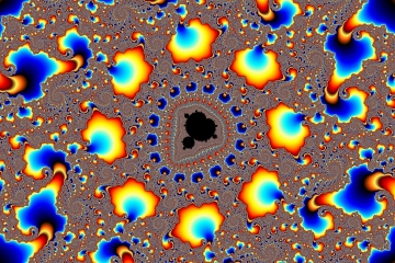 Mandelbrot fractal image named Fire petals by Tanta mandelbrot fractal image named Fire petals