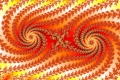 Mandelbrot fractal image Fire storm..