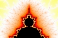 Mandelbrot fractal image Fire temple
