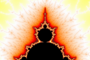 Mandelbrot fractal image named Fire temple by Tanta mandelbrot fractal image named Fire temple