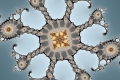 Mandelbrot fractal image fireworks II