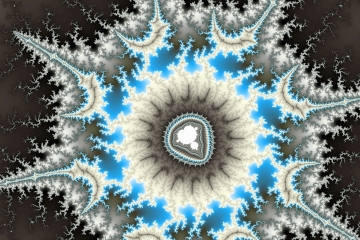 mandelbrot fractal image named flake
