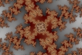 Mandelbrot fractal image flawing