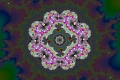 Mandelbrot fractal image flourish.