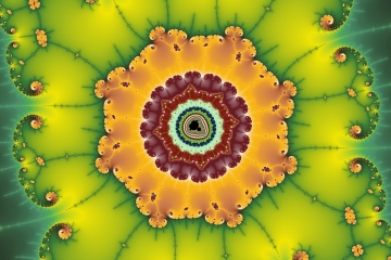 mandelbrot fractal image named Flower Island