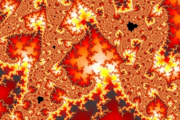 mandelbrot fractal image named forest of fire