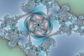 Mandelbrot fractal image four of spades