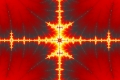 Mandelbrot fractal image four ways of fire