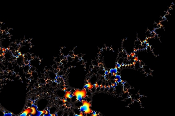 mandelbrot fractal image named frac launching