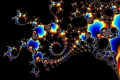 Mandelbrot fractal image Fractal on black