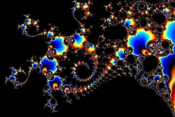 mandelbrot fractal image named Fractal on black